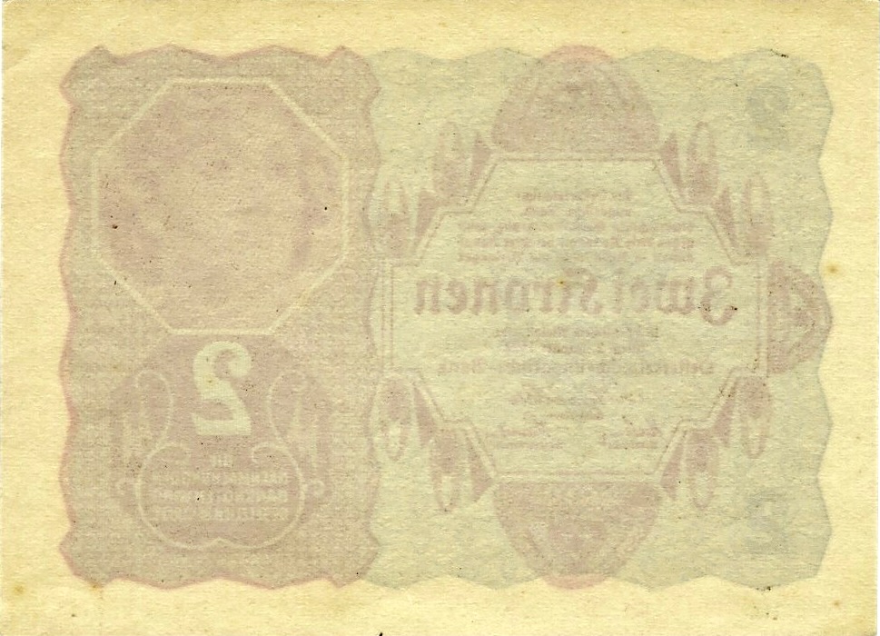 Back of Austria p74: 2 Kroner from 1922