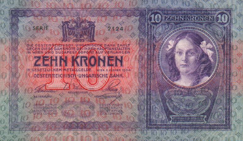 Front of Austria p9: 10 Kroner from 1904