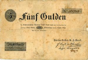 pA54a from Austria: 5 Gulden from 1816