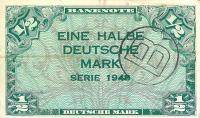 p1b from German Federal Republic: 0.5 Deutsche Mark from 1948