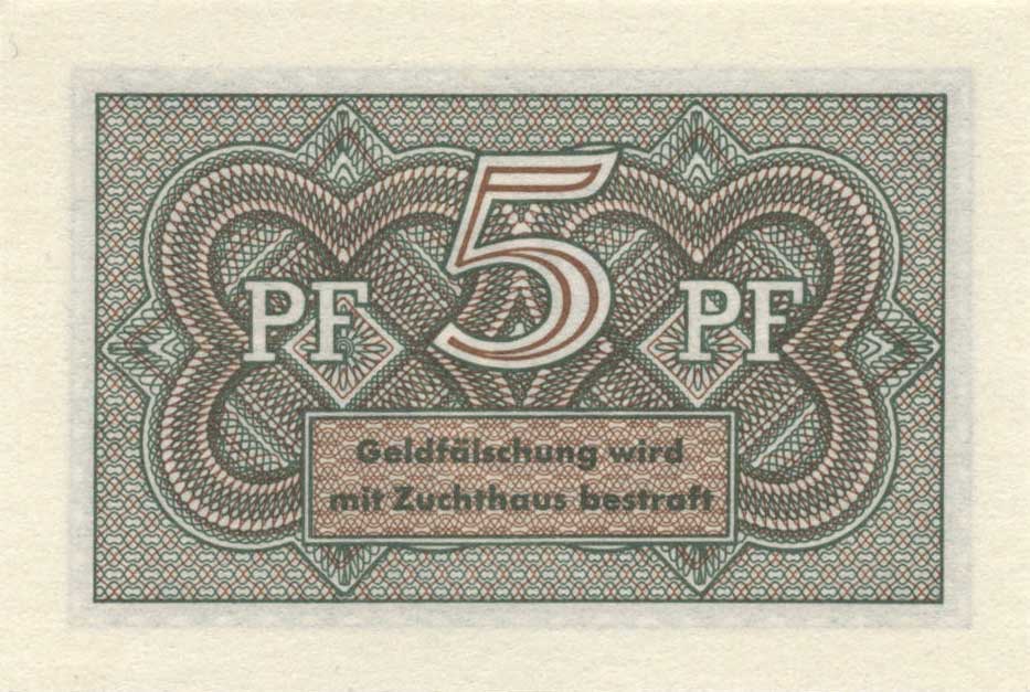 Back of German Federal Republic p25: 5 Pfennig from 1967
