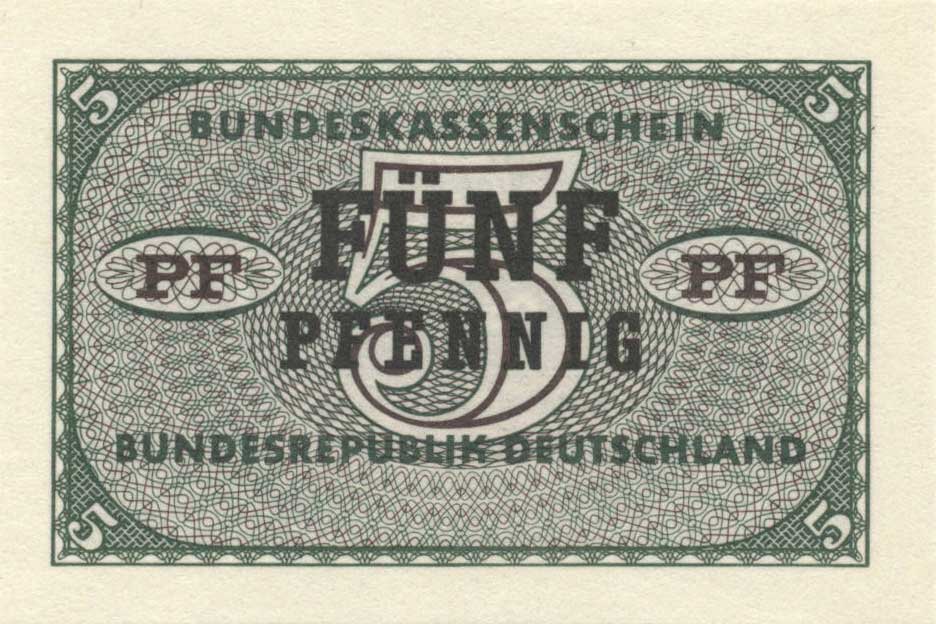Front of German Federal Republic p25: 5 Pfennig from 1967