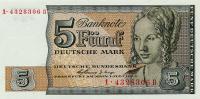 p29A from German Federal Republic: 5 Deutsche Mark from 1963