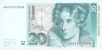 p39a from German Federal Republic: 20 Deutsche Mark from 1991