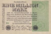 p102a from Germany: 1000000 Mark from 1923