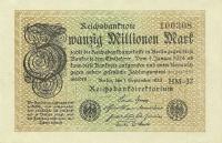 Gallery image for Germany p108d: 20000000 Mark from 1923