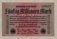 p109b from Germany: 50000000 Mark from 1923