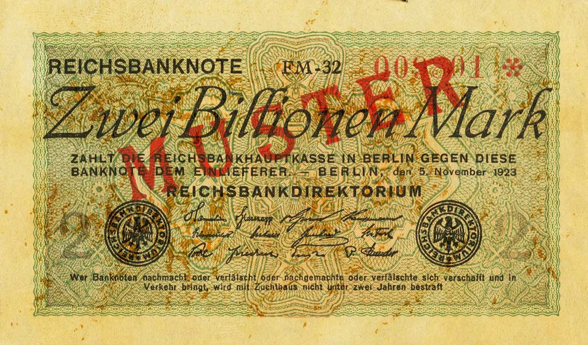 Front of Germany p135s: 2000000000000 Mark from 1923