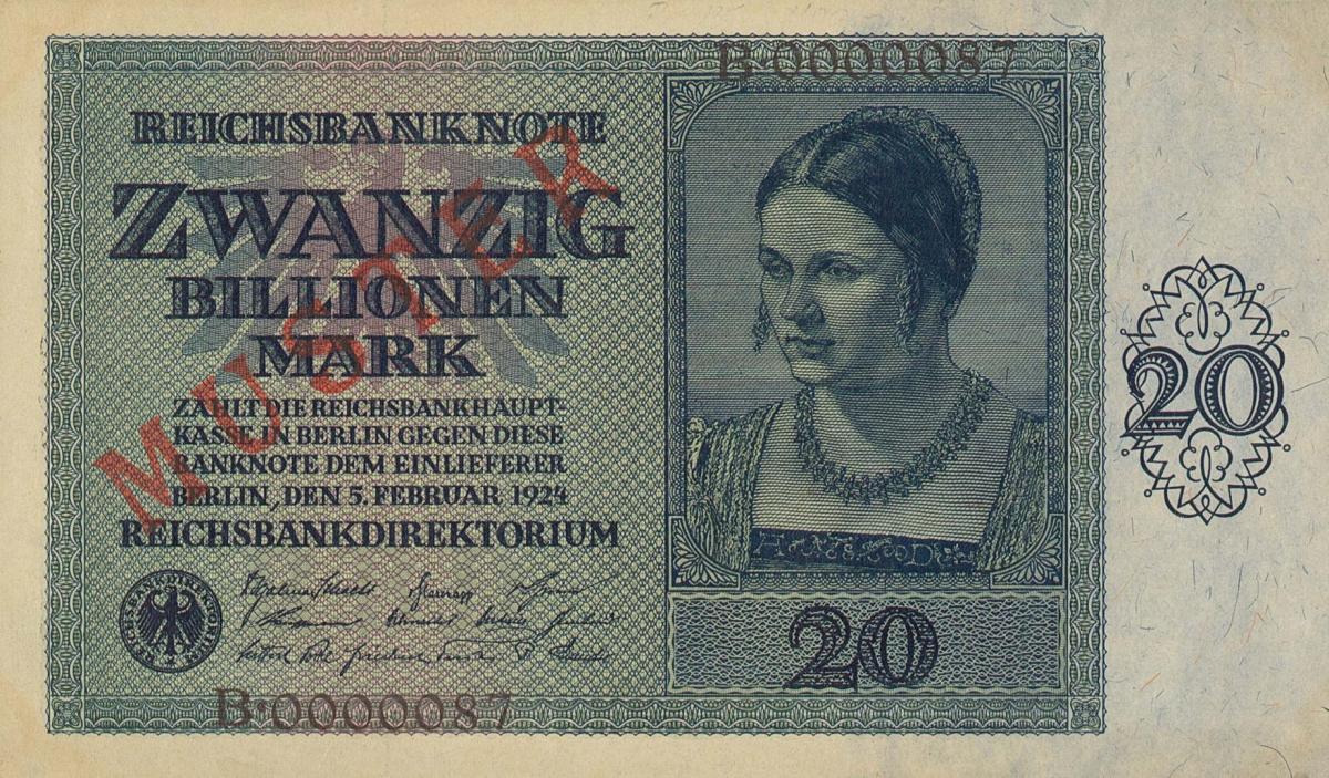 Front of Germany p138s: 20000000000000 Mark from 1924