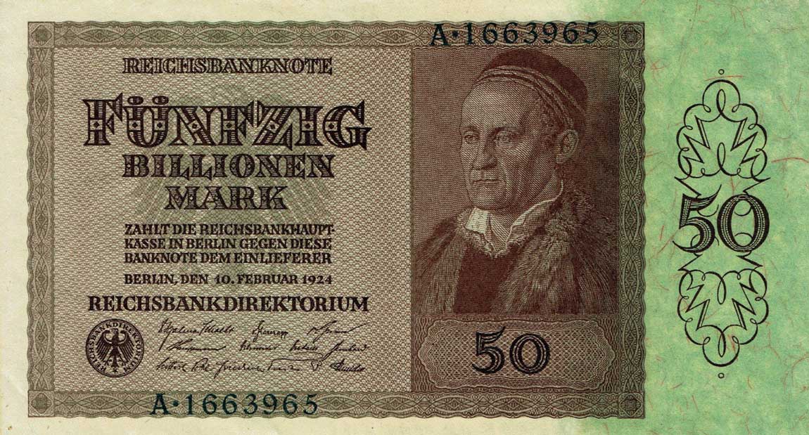 Front of Germany p139: 50000000000000 Mark from 1924