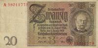 Gallery image for Germany p181a: 20 Reichsmark from 1929