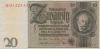 Gallery image for Germany p181b: 20 Reichsmark from 1945