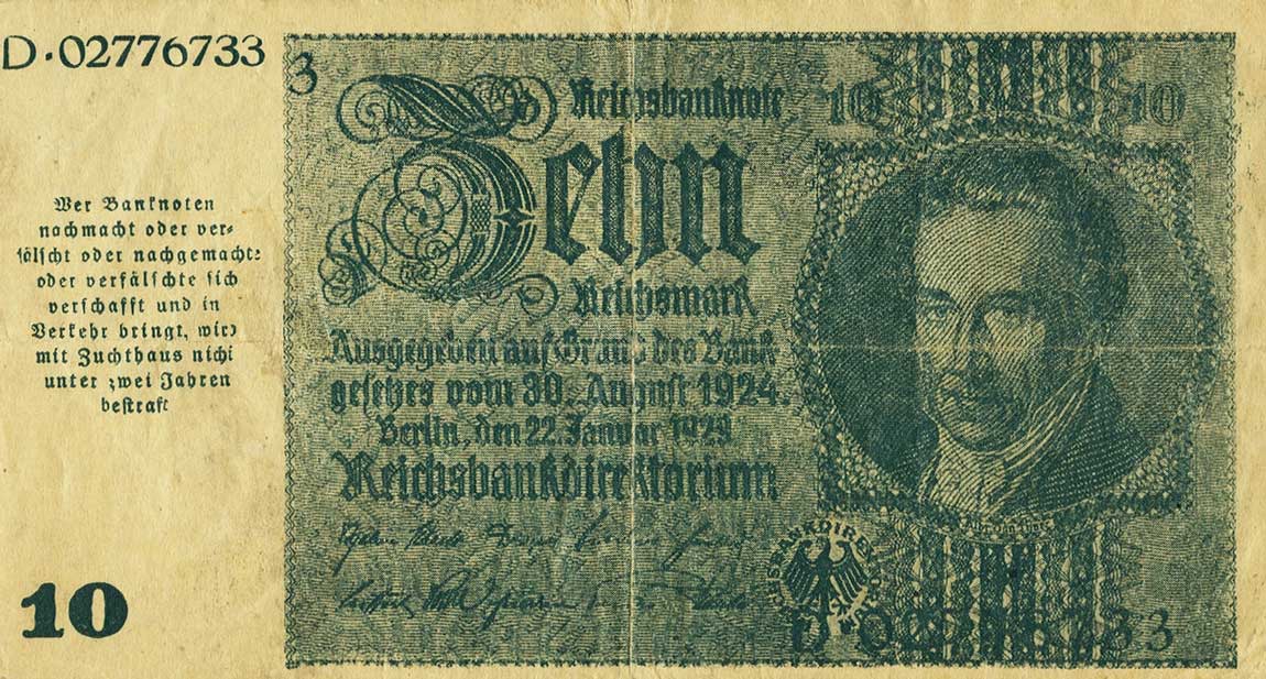 Front of Germany p188a: 10 Reichsmark from 1945