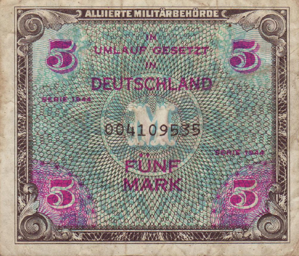 Front of Germany p193a: 5 Mark from 1944