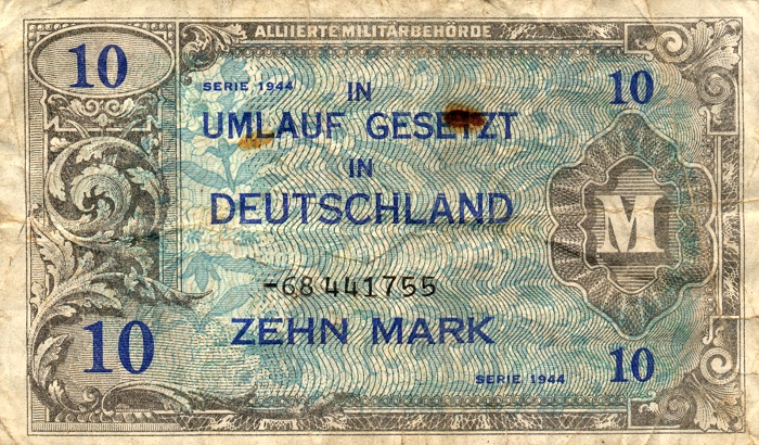 Front of Germany p194d: 10 Mark from 1944