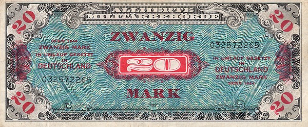 Front of Germany p195a: 20 Mark from 1944