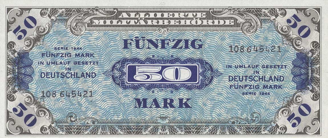 Front of Germany p196b: 50 Mark from 1944