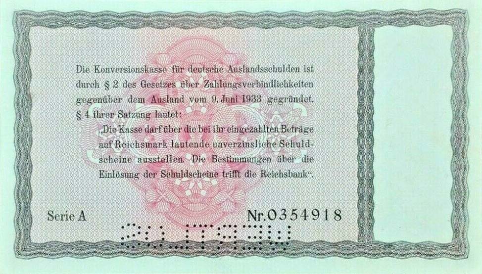 Back of Germany p200x: 10 Reichsmark from 1933