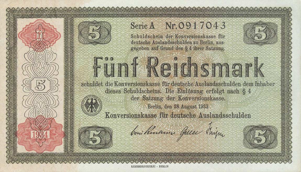 Front of Germany p207: 5 Reichsmark from 1934