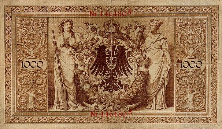 Back of Germany p23: 1000 Mark from 1903