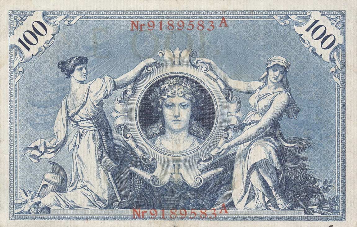 Back of Germany p33b: 100 Mark from 1908