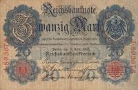 p40a from Germany: 20 Mark from 1910