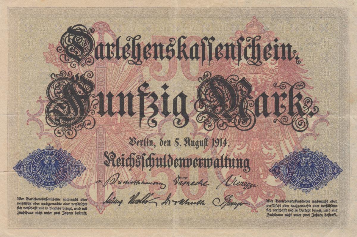 Front of Germany p49b: 50 Mark from 1914