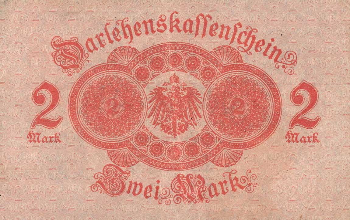 Back of Germany p55: 2 Mark from 1914