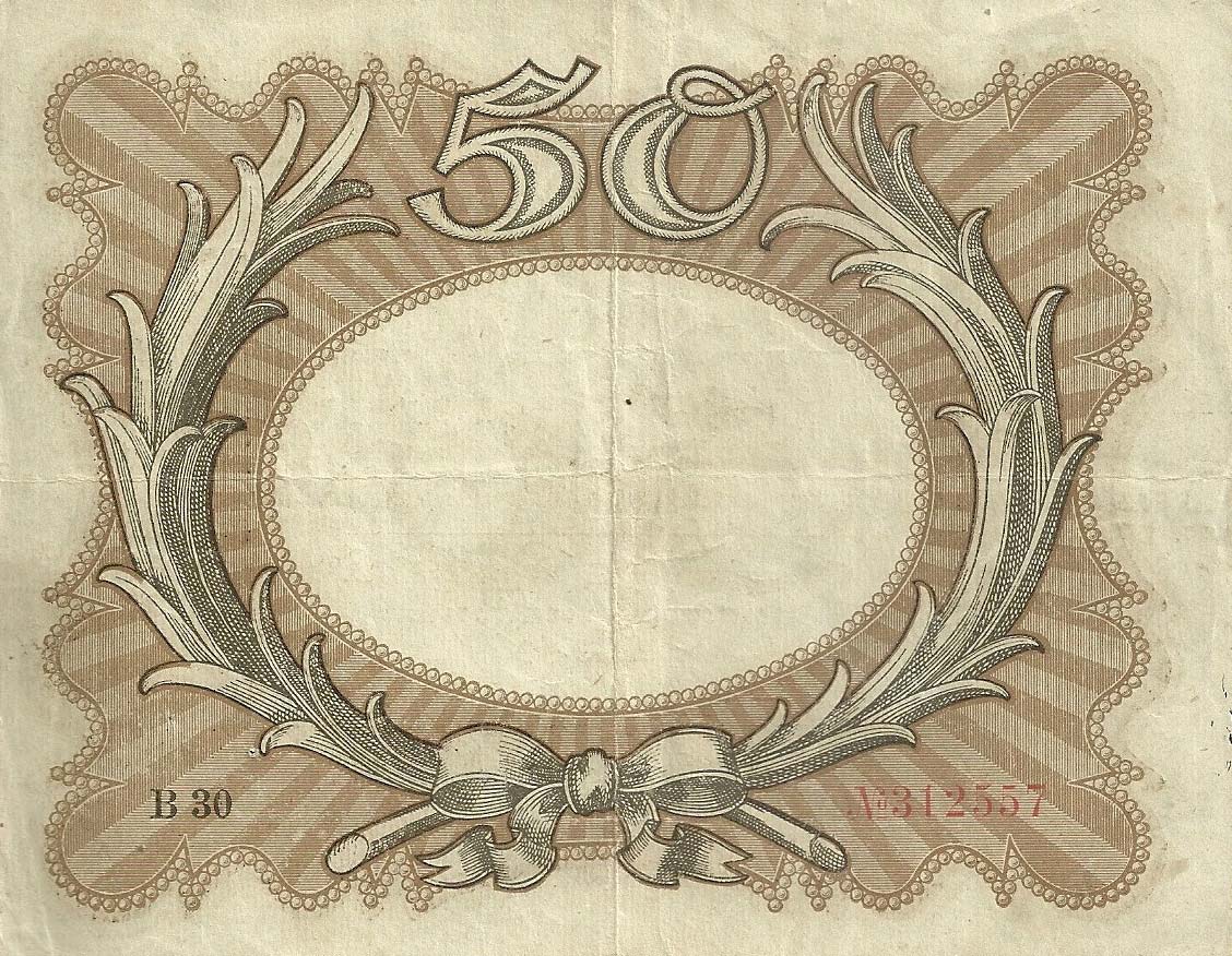 Back of Germany p65: 50 Mark from 1918