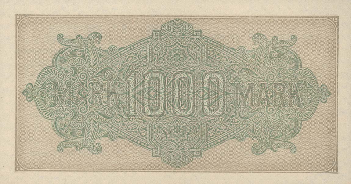 Back of Germany p76d: 1000 Mark from 1922