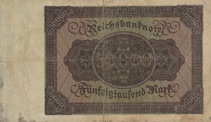 Back of Germany p80: 50000 Mark from 1922