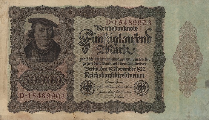 Front of Germany p80: 50000 Mark from 1922