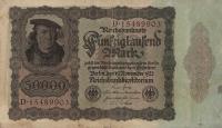 p80 from Germany: 50000 Mark from 1922