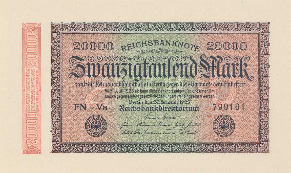 Front of Germany p85f: 20000 Mark from 1923