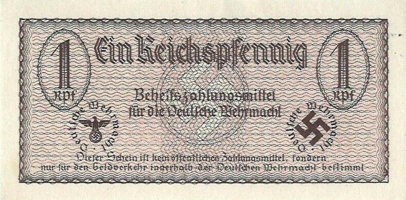 Front of Germany pM31: 1 Reichspfennig from 1940