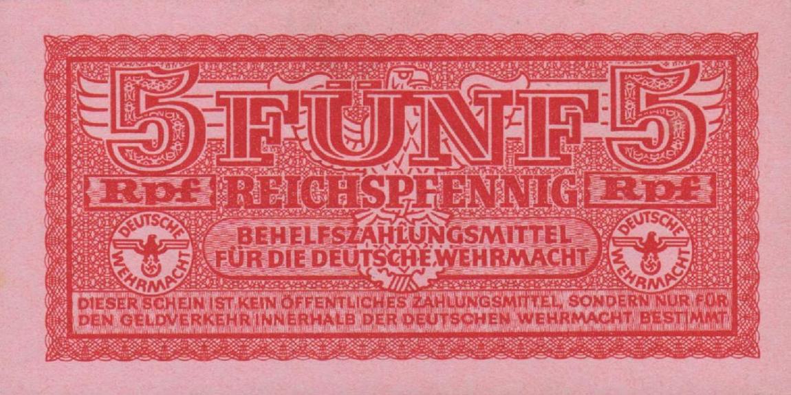 Front of Germany pM33: 5 Reichspfennig from 1942