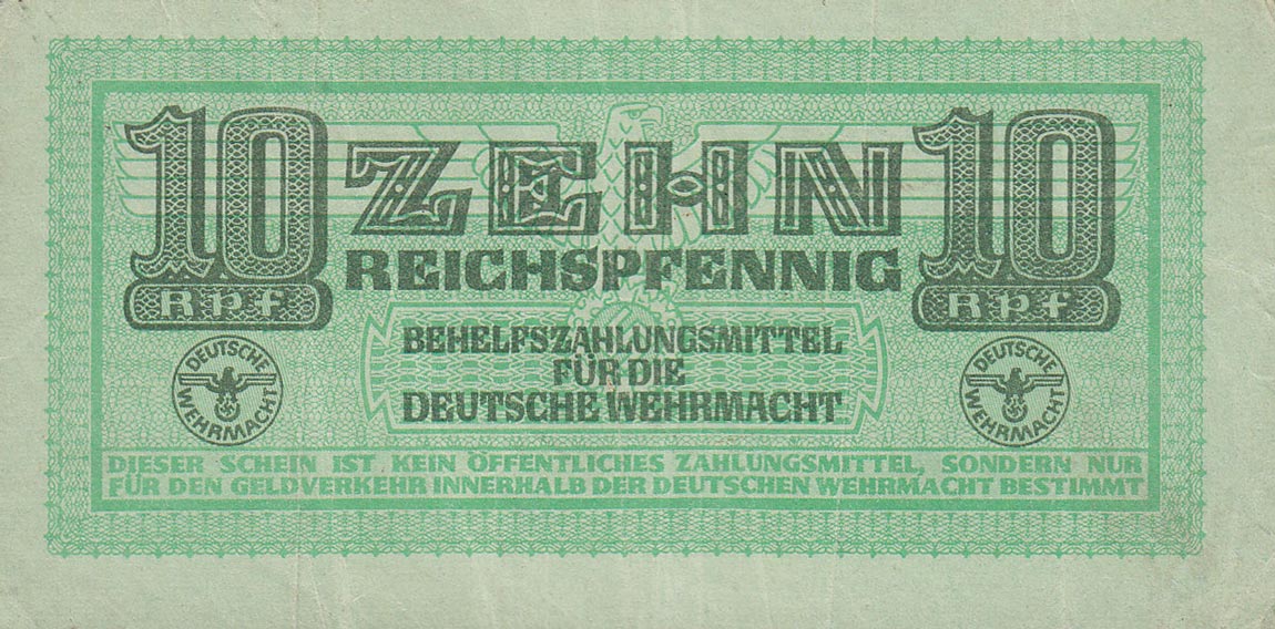 Front of Germany pM34: 10 Reichspfennig from 1942