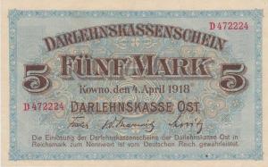 Gallery image for Germany pR130: 5 Mark from 1918