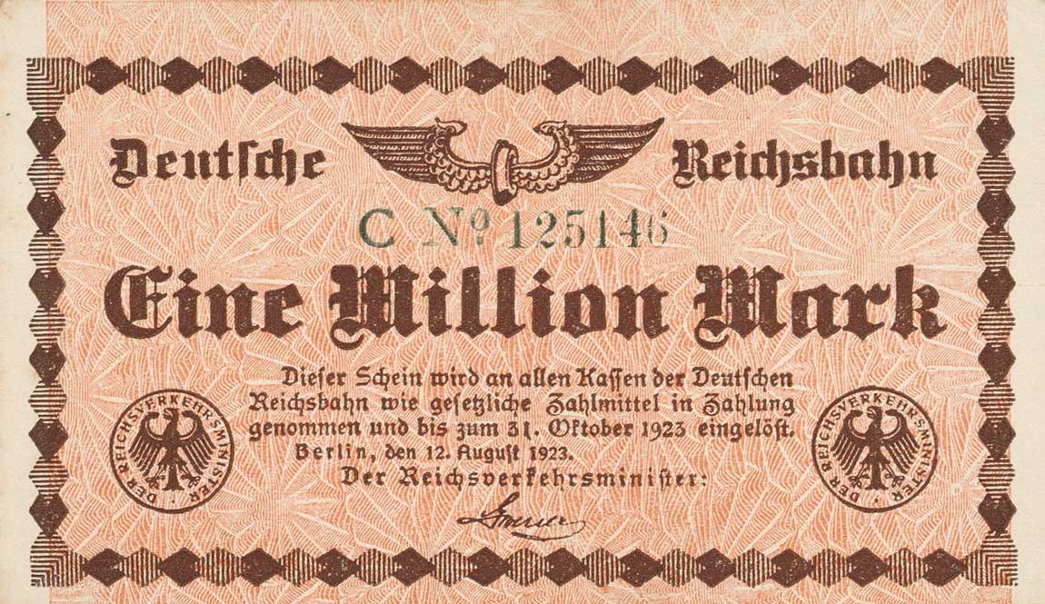 Front of Germany pS1011: 1000000 Mark from 1923