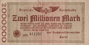 pS1012b from Germany: 2000000 Mark from 1923