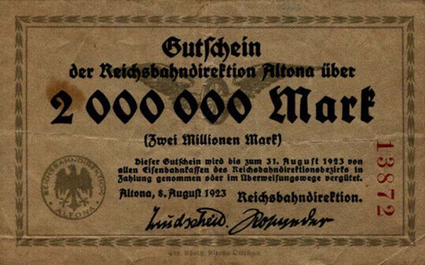 Front of Germany pS1013b: 5000000 Mark from 1923