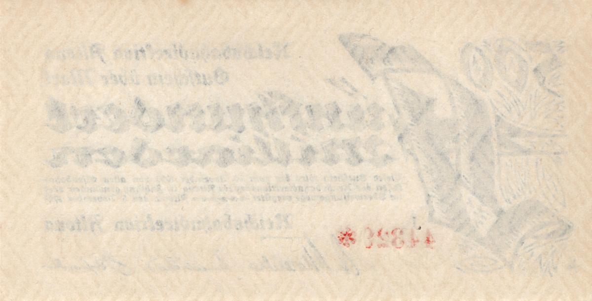 Back of Germany pS1124: 500000000000 Mark from 1923