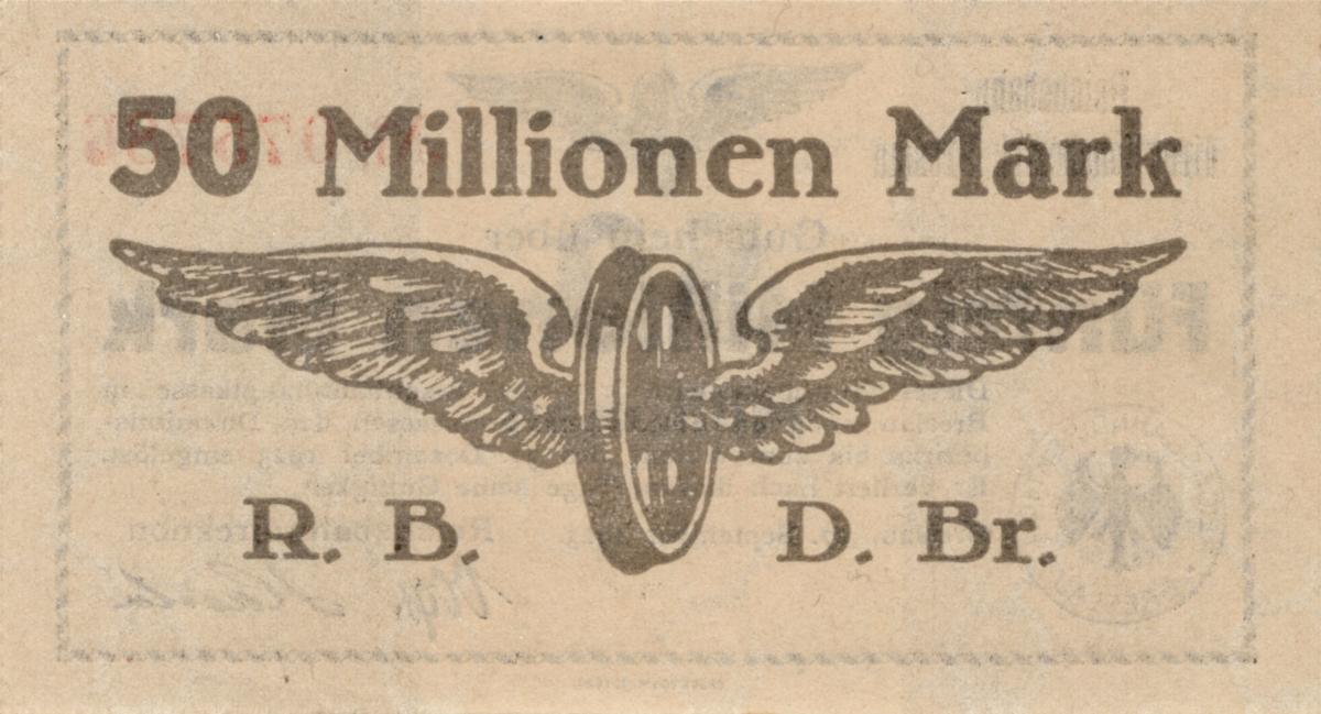 Back of Germany pS1136: 50000000 Mark from 1923