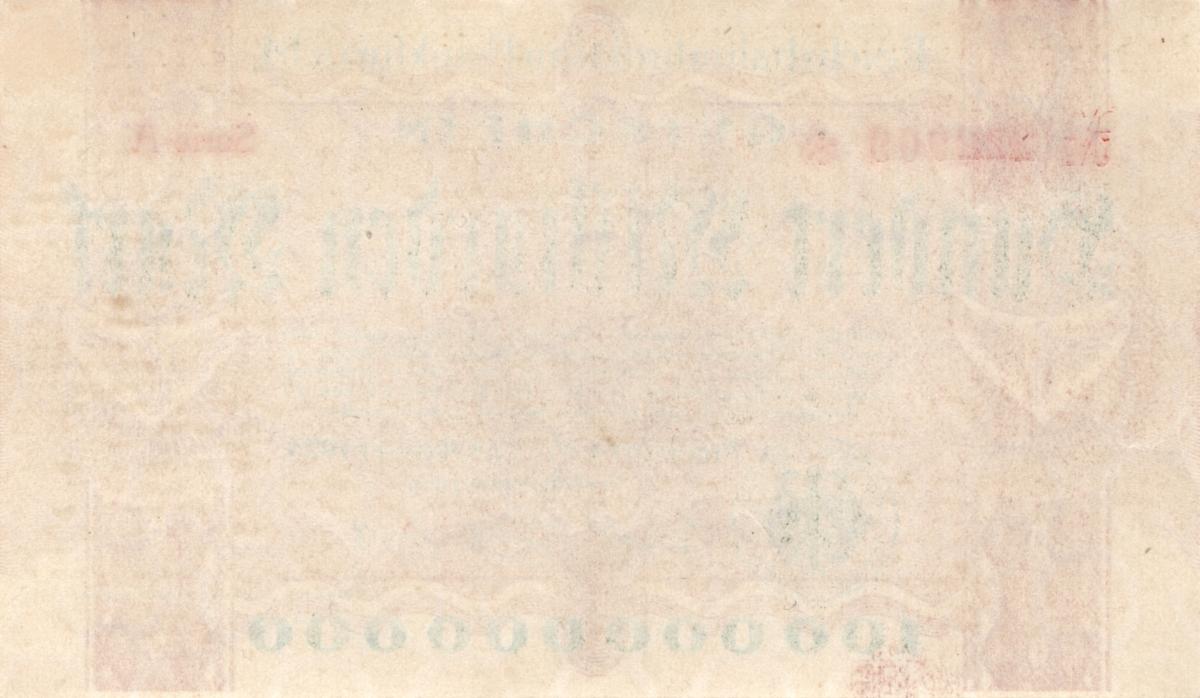 Back of Germany pS1224: 100000000000 Mark from 1923