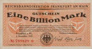 pS1226 from Germany: 1000000000000 Mark from 1923