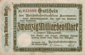 pS1256b from Germany: 20000000 Mark from 1923