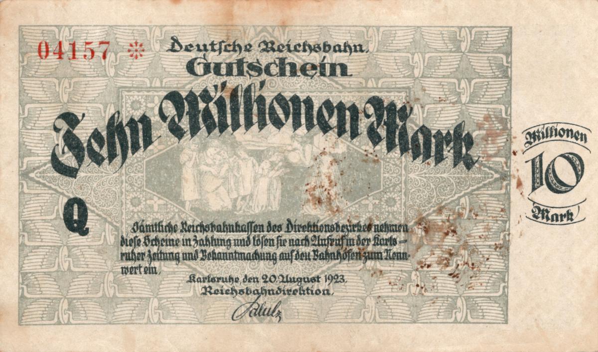 Front of Germany pS1269: 10000000 Mark from 1923