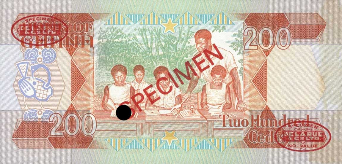 Back of Ghana p27s: 200 Cedis from 1983