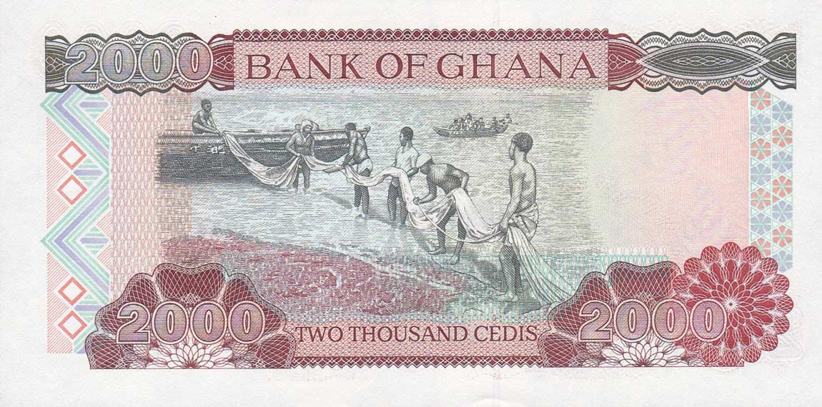 Back of Ghana p33g: 2000 Cedis from 2002