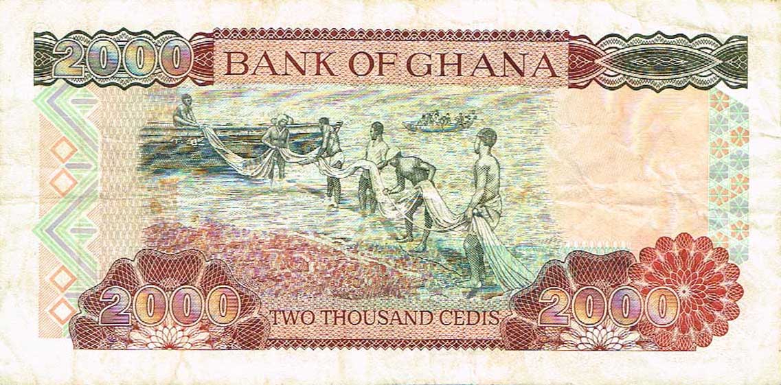Back of Ghana p33h: 2000 Cedis from 2003